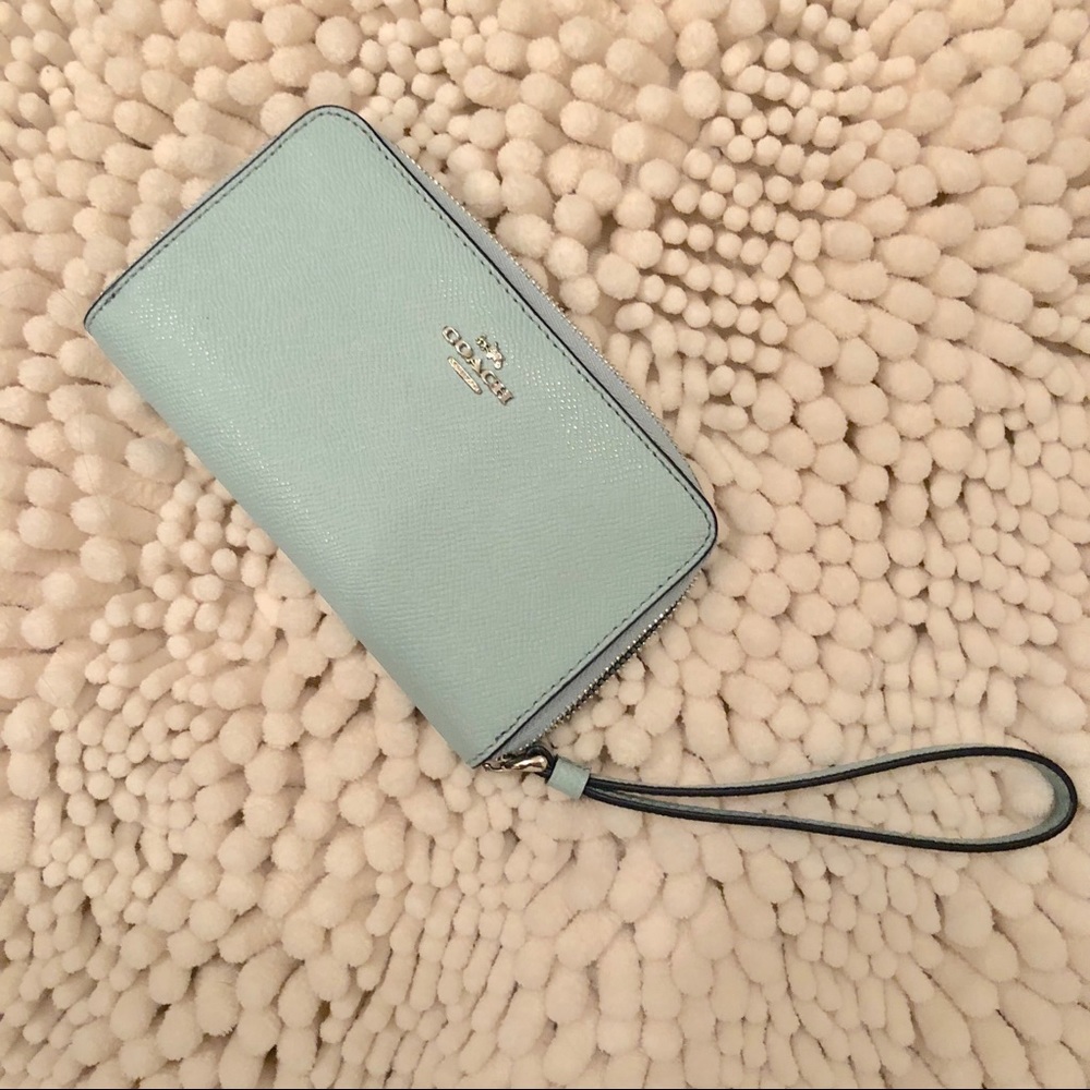 Coach Baby Blue Wallet/Wristlet